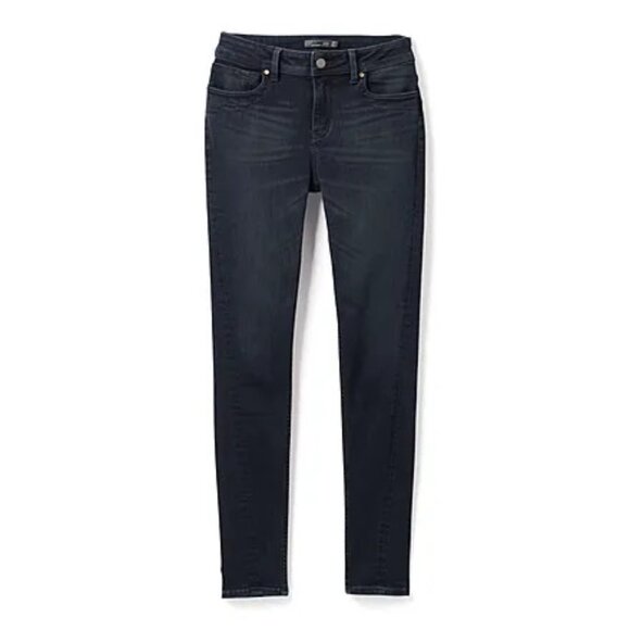 NEW Prana Soma Dark Wash Tinted Mid Rise Organic Slim Leg Fit Jeans Pants 26 NWT - Picture 1 of 6